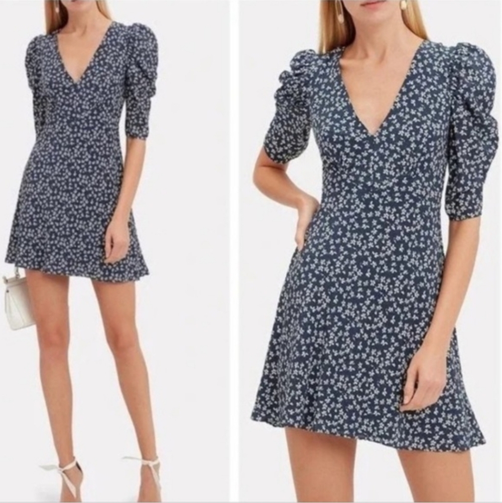 SALONI Colette Silk Mini dress
